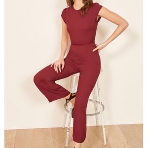 Reformation Red Jumpsuit